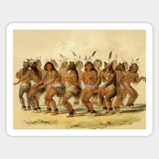 The Bear Dance by George Catlin Magnet